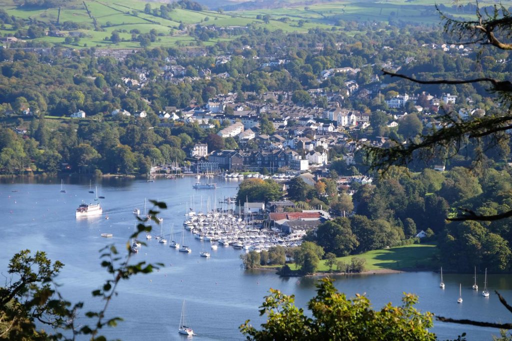 Lake Windermere from above