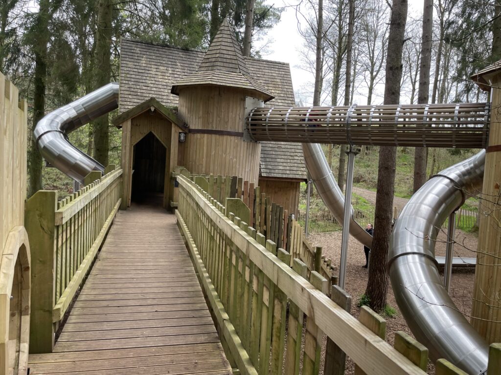 The lost castle playground at Lowther Castkle 