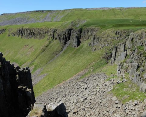 The Pennine Way skirts the northern rim of High Cup Gill