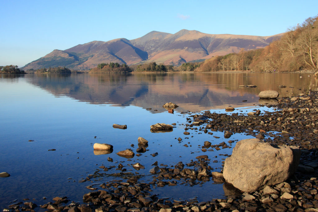 Looking across Derwentwater to Skiddaw - Keswick Lake District attractions