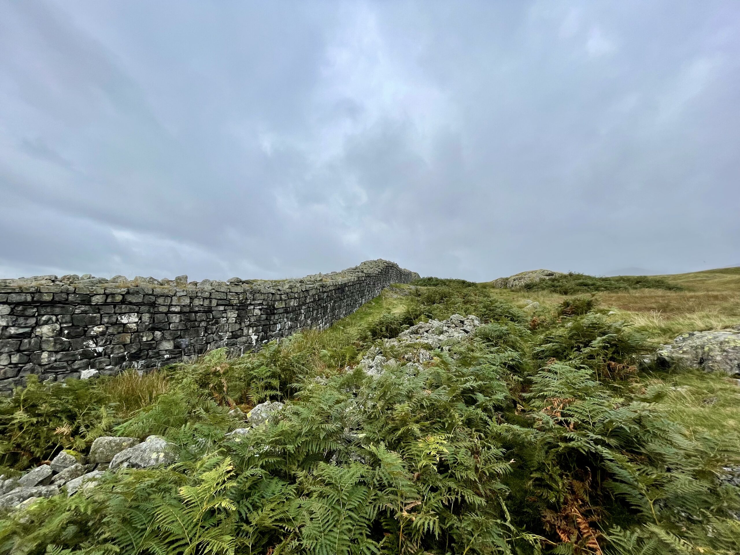 Outside wall of Hardknott fort, Eskdale