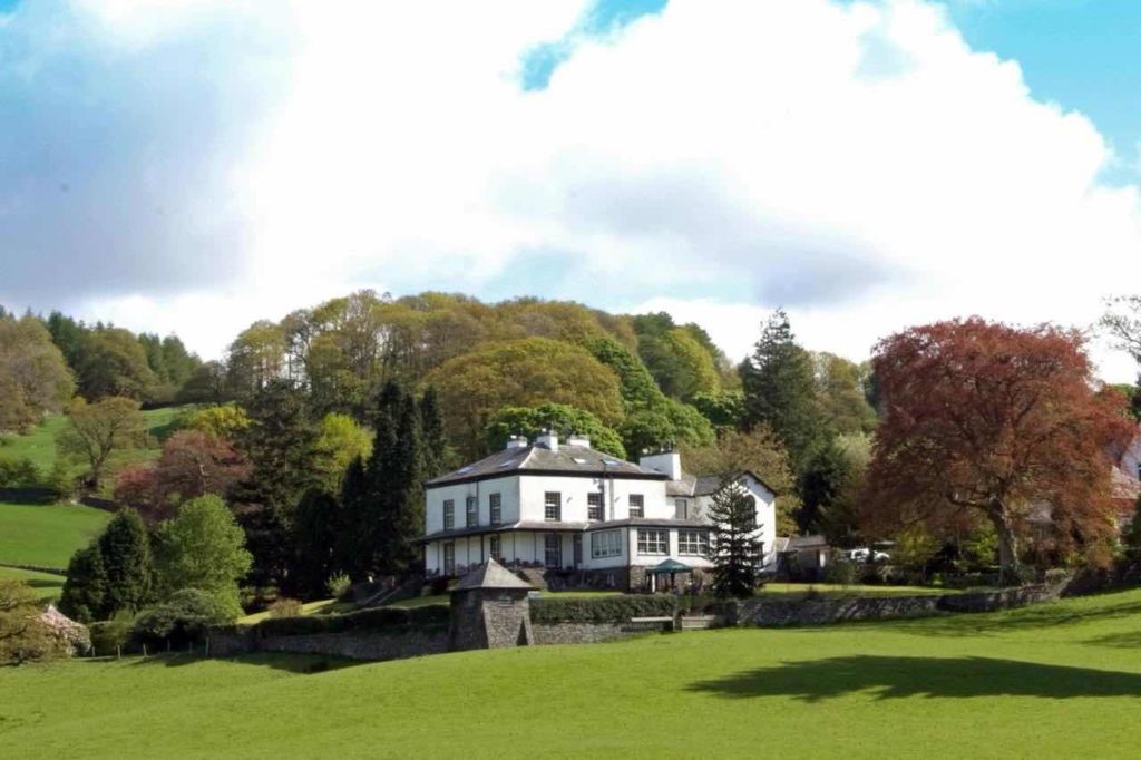 The grounds of Ees Wyke Country House. Where Beatrix Potter would holiday on the banks of Esthwaite Water