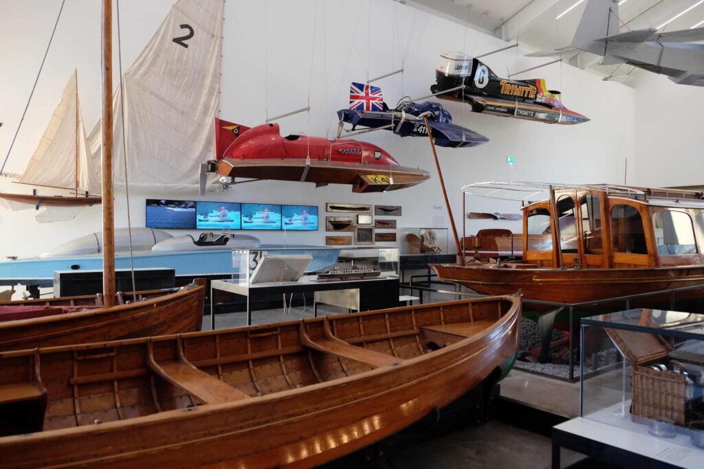 The main hall of Windermere Jetty Museum 