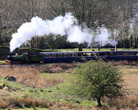 The La'al Ratty heading up into Eskdale