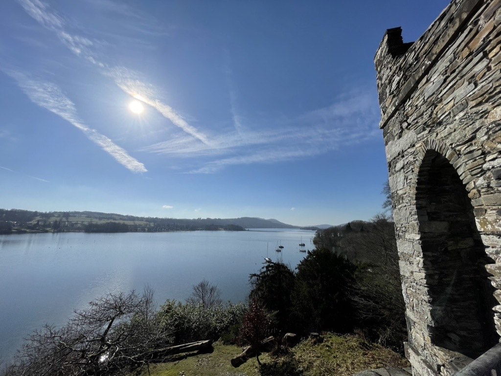 The view of Windermere Lake from Claife Viewing Station