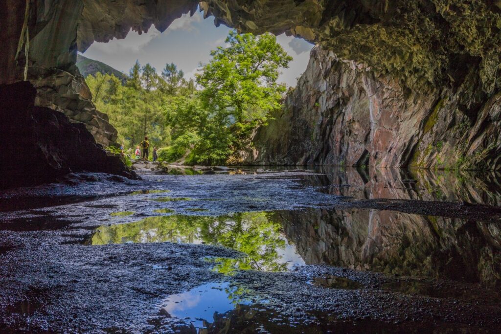  take from inside Rydal caves