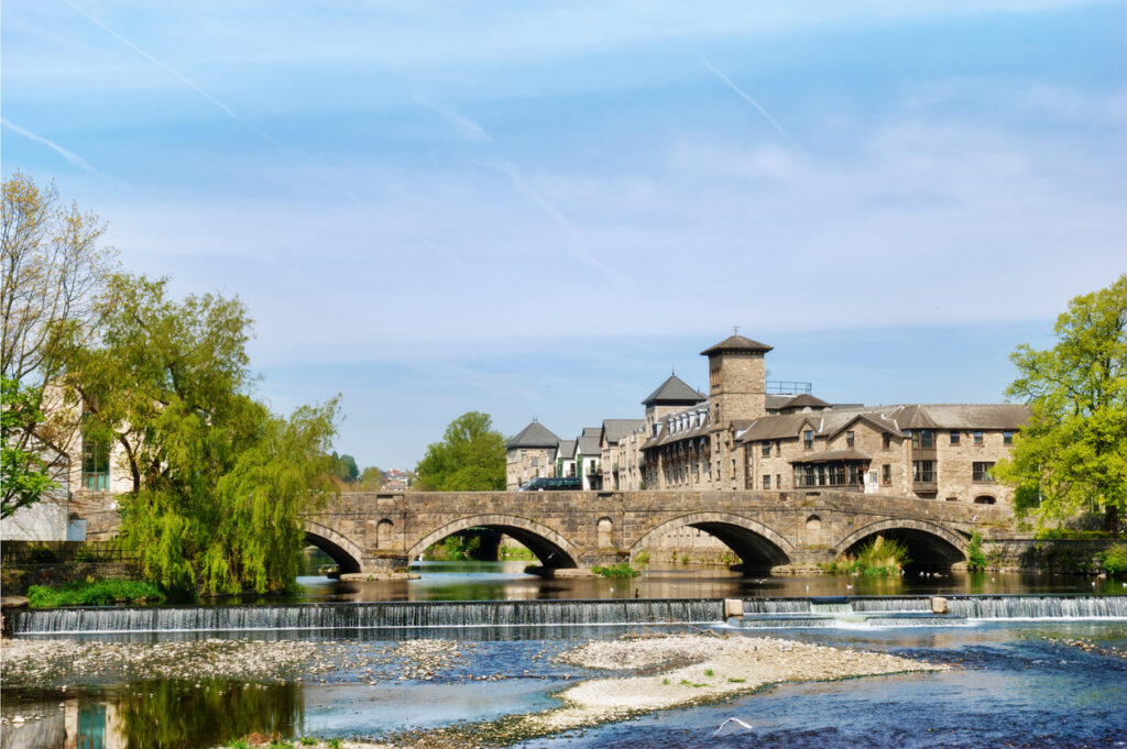 Stramongate Bridge, crossing the river Kent at Kendal