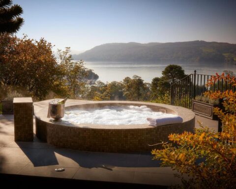 The Samling Hot Tub - best place to stay in lake district for couples