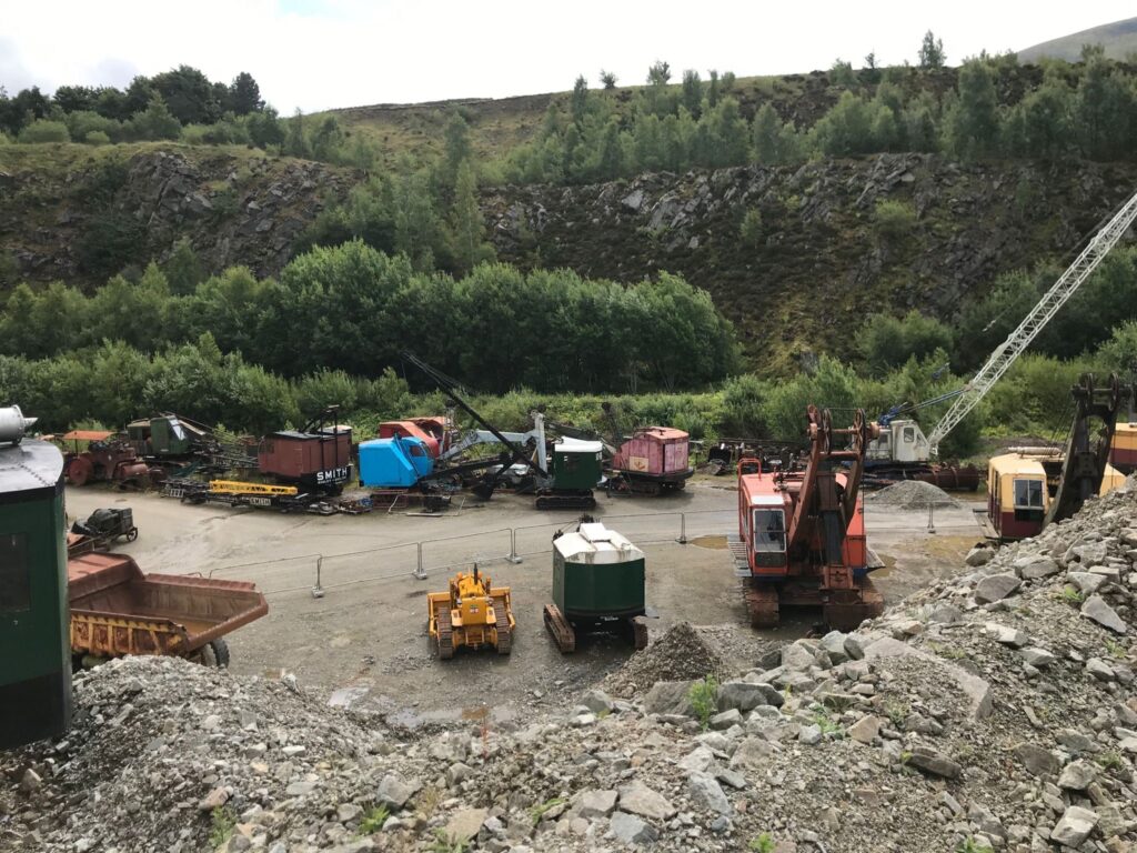 Old mining machinery at Thelkeld Quary and Mining Museum 