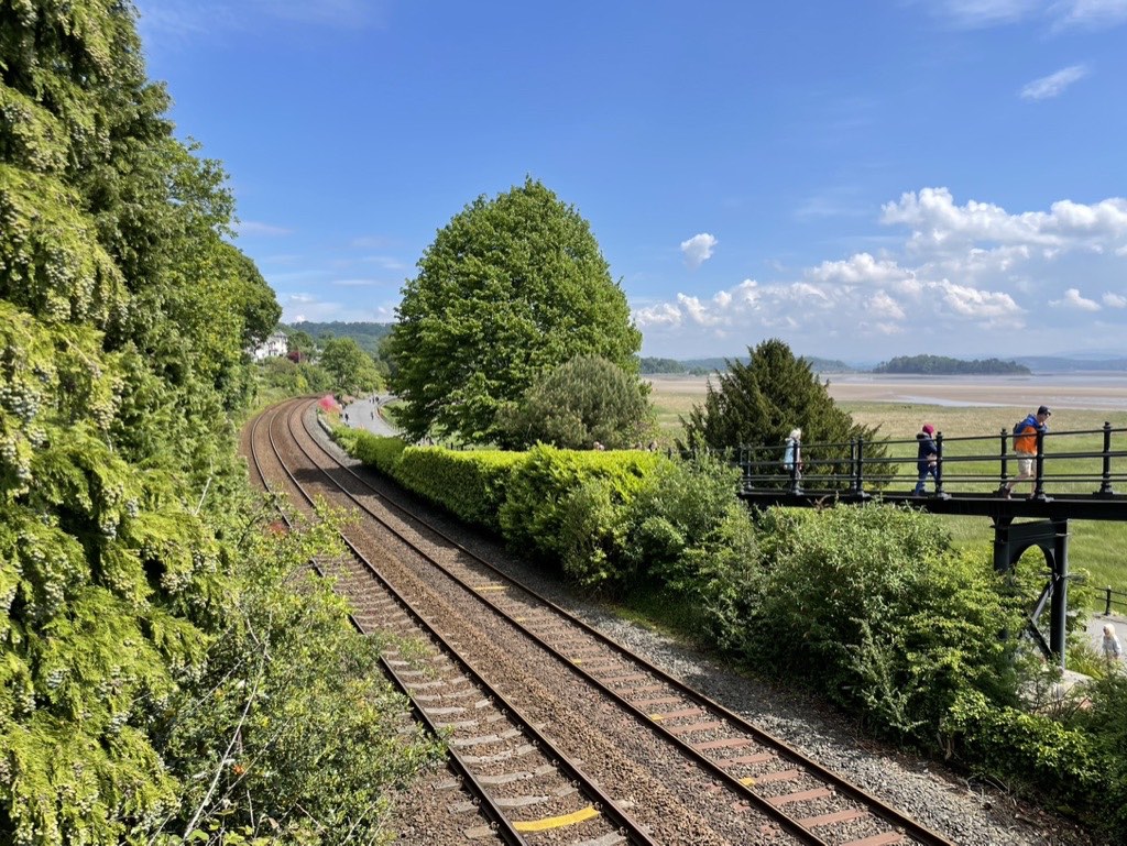 Grange over sands railway track