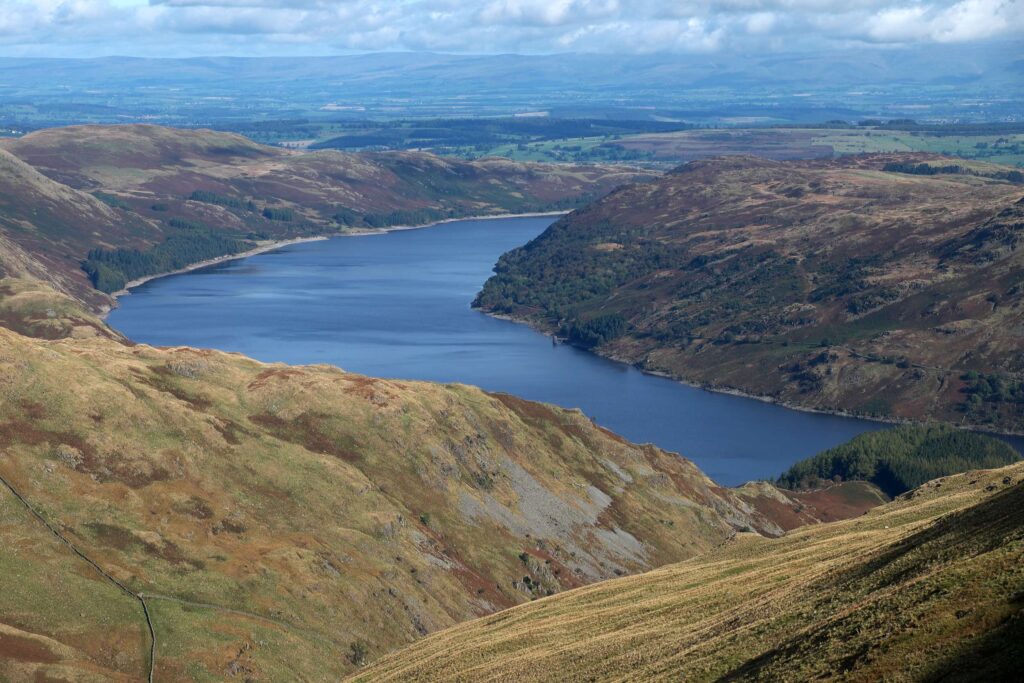 Haweswater Reservoir fills much of Mardale 