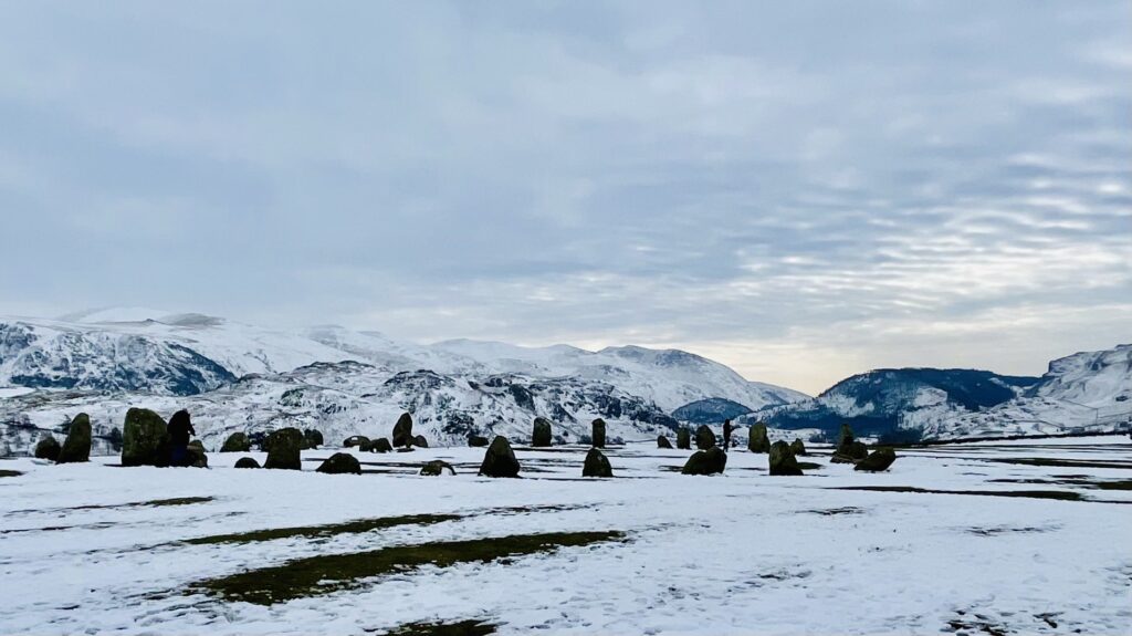 Castlerigg Stone Circle in the snow 