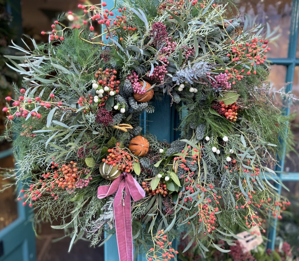 Festive  Christmas Wreath - Christmas Markets Lake District