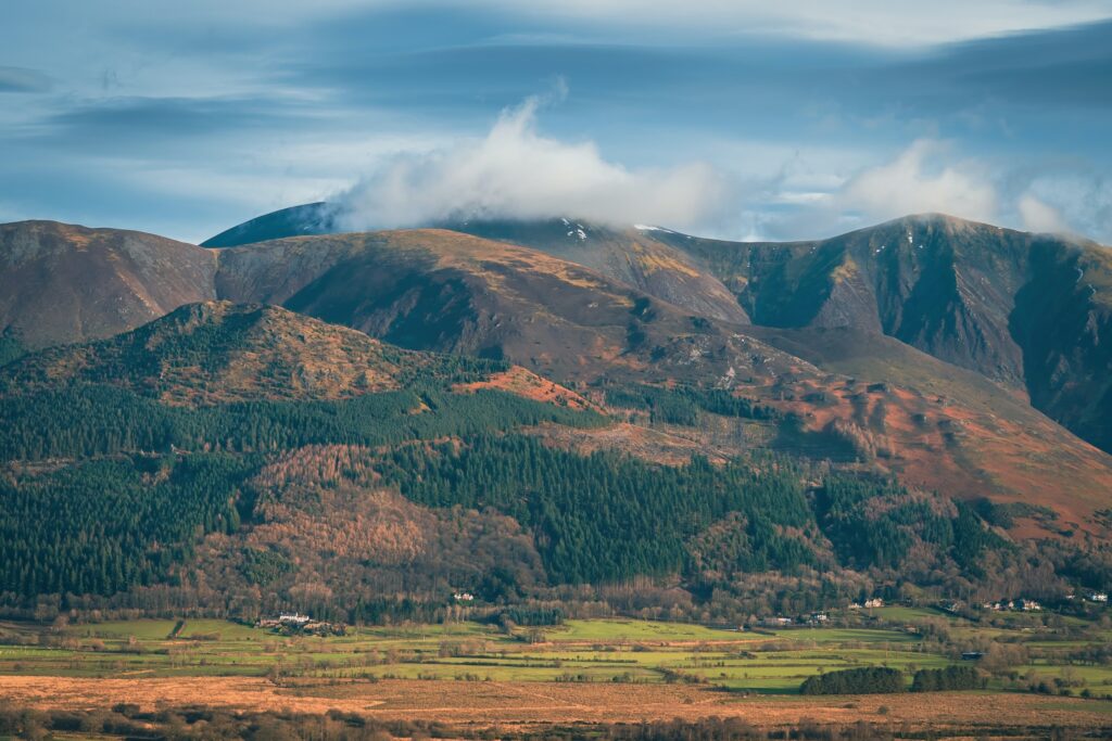 Skiddaw with cloud on top 