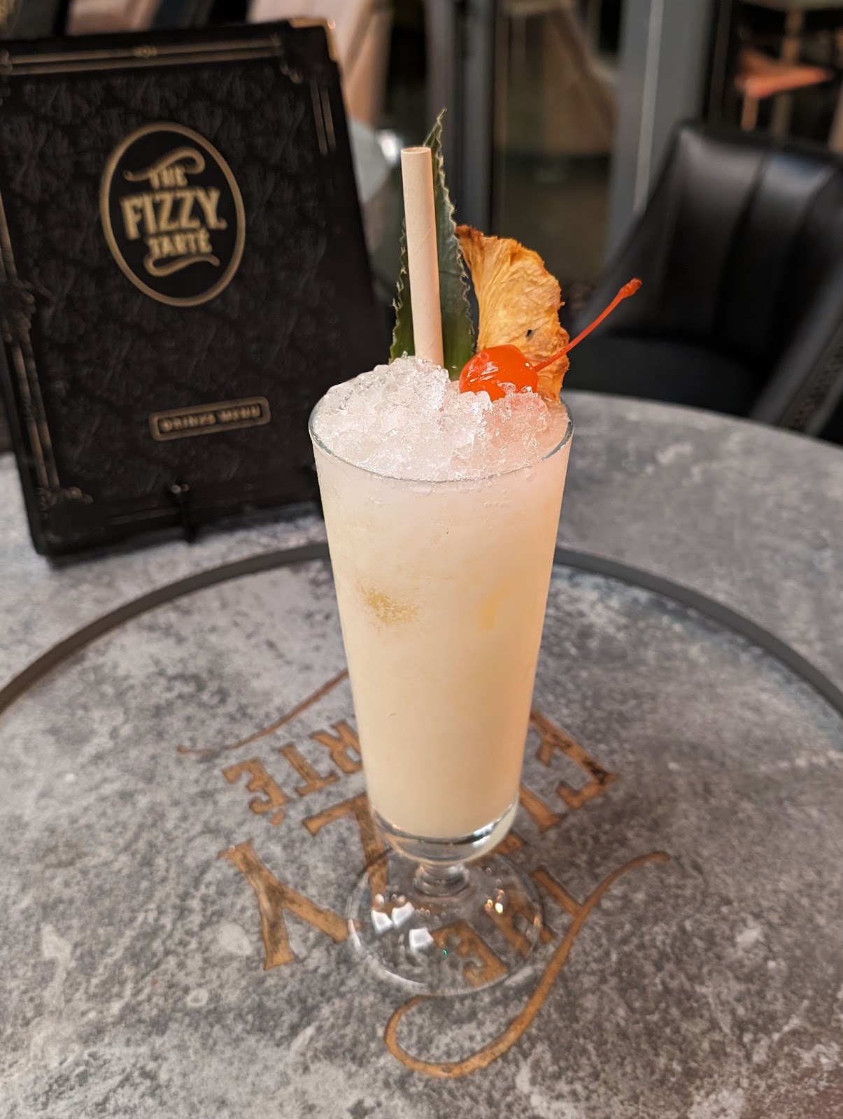 Dry January Mocktails - Fizzy Tarté’s “Nada Colada”