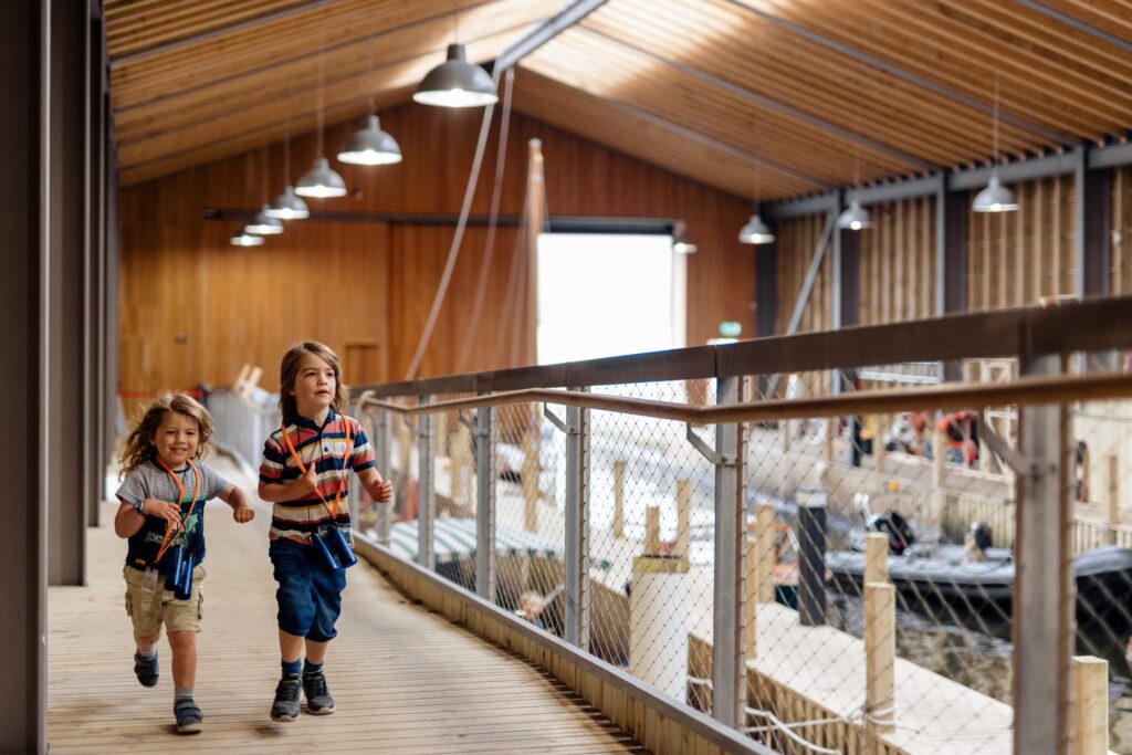 Kids in the Jetty Museum - Windermere